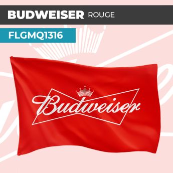 Drapeau BUDWEISER ROUGE | Pavillon | Marque de Bières