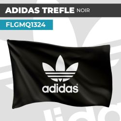 Drapeau ADIDAS TREFLE NOIR | Pavillon | Marque de Sport