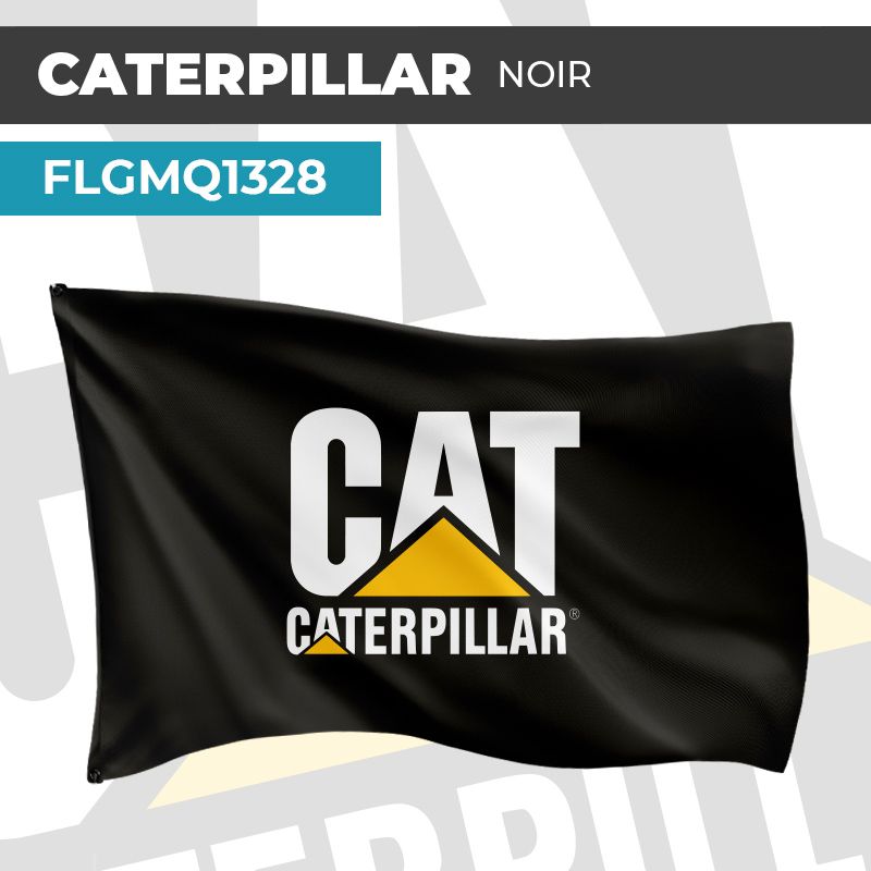 Drapeau CATERPILLAR NOIR | Pavillon | Marque du Bâtiment