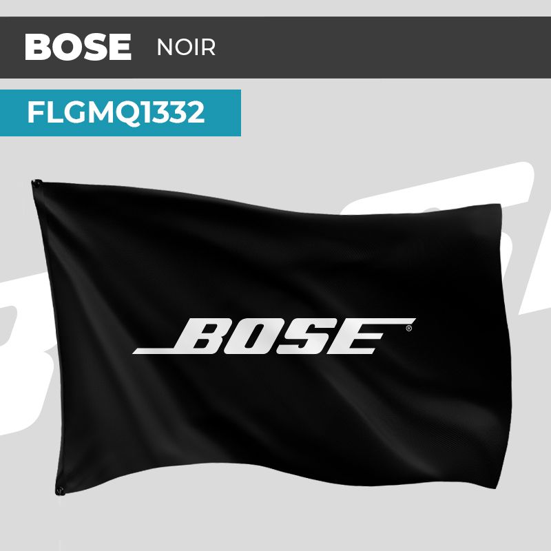 Drapeau BOSE NOIR | Pavillon | Marque Électronique