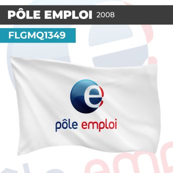 Drapeau PÔLE EMPLOI 2008 | Pavillon | Marque Institutions