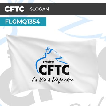 Drapeau CFTC SLOGAN | Pavillon | Marque Syndicat