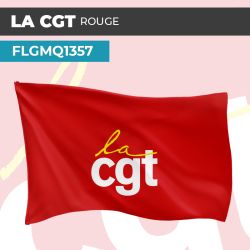 Drapeau LA CGT ROUGE | Pavillon | Marque Syndicat