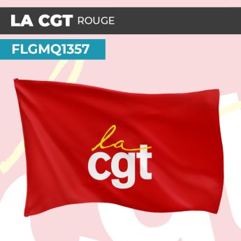 Drapeau LA CGT ROUGE | Pavillon | Marque Syndicat