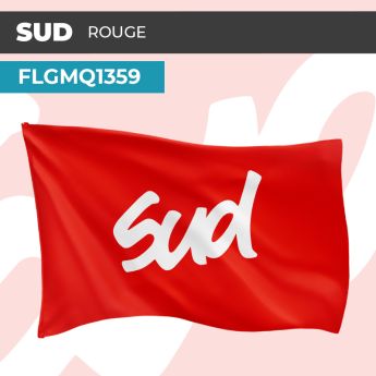 Drapeau SUD ROUGE | Pavillon | Marque Syndicat