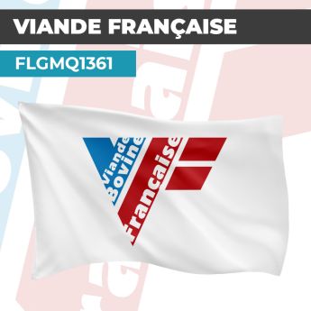 Drapeau VIANDE BOVINE FRANÇAISE | Pavillon | Marque Label