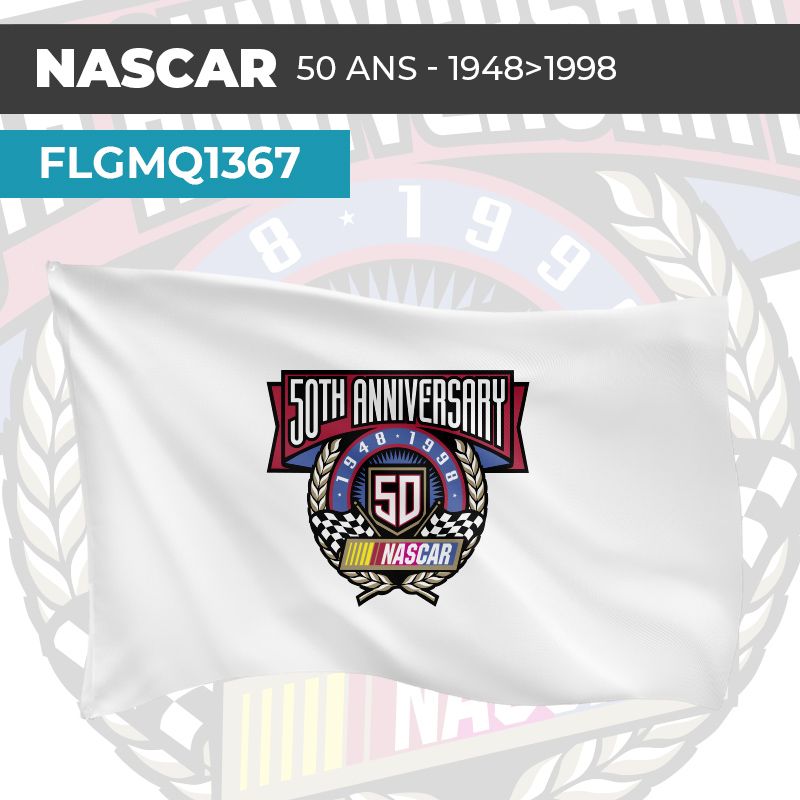 Drapeau NASCAR 50 ANS - 1948-1998 | Pavillon | Marque Association automobile