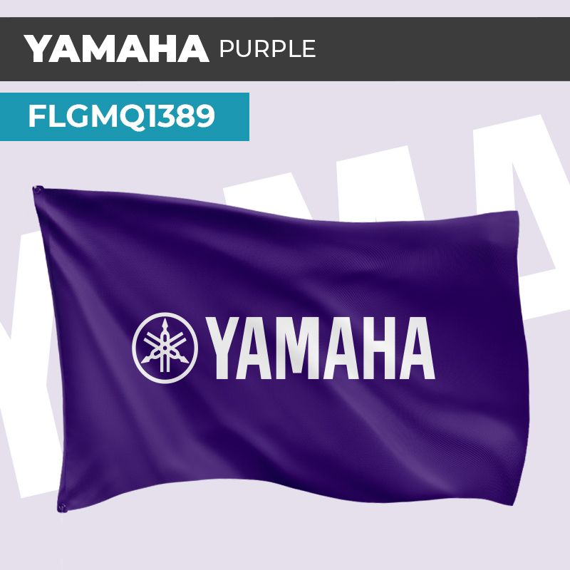 Drapeau YAMAHA VIOLET | Pavillon | Marque Deux-roues