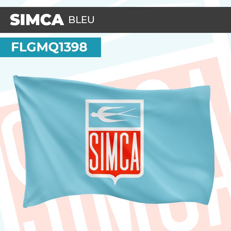 Drapeau SIMCA BLEU | Pavillon | Marque Automobile