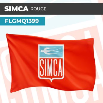 Drapeau SIMCA ROUGE | Pavillon | Marque Automobile