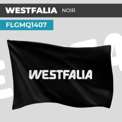 Drapeau WESTFALIA NOIR | Pavillon | Marque Van aménagé et camping-car