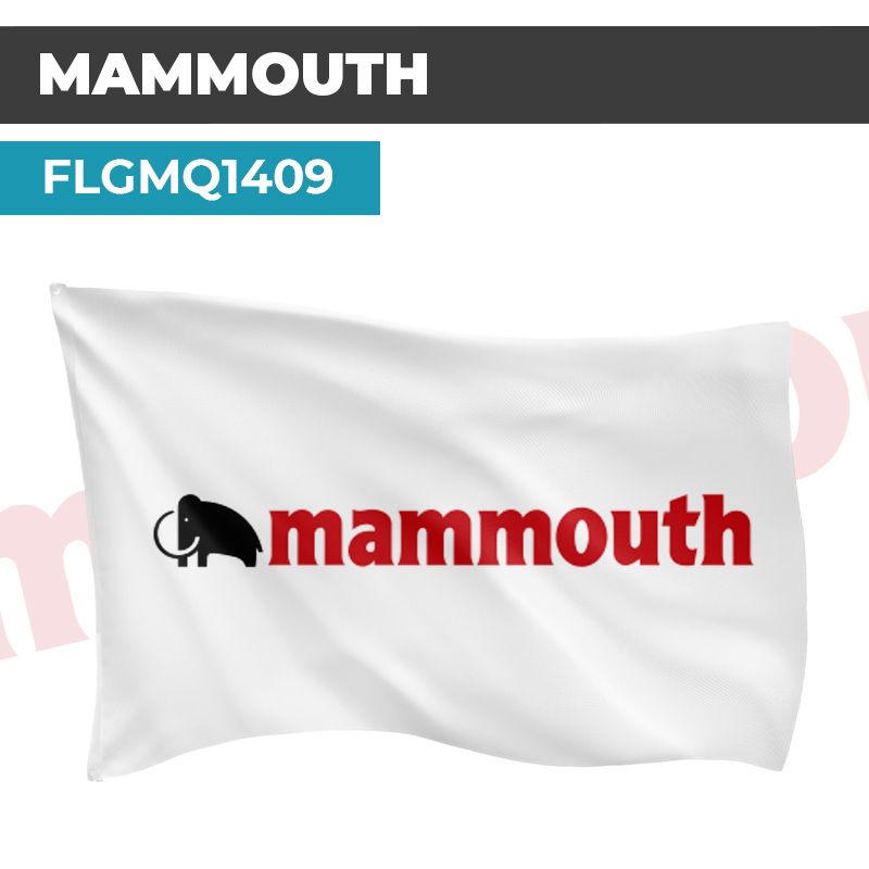 Drapeau MAMMOUTH | Pavillon | Marque Supermarché Vintage