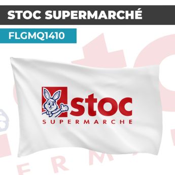 Drapeau STOC SUPERMARCHÉ | Pavillon | Marque Supermarché Vintage