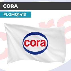 Drapeau CORA | Pavillon | Marque Supermarché Vintage