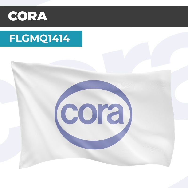 Drapeau CORA PASTEL | Pavillon | Marque Supermarché Vintage