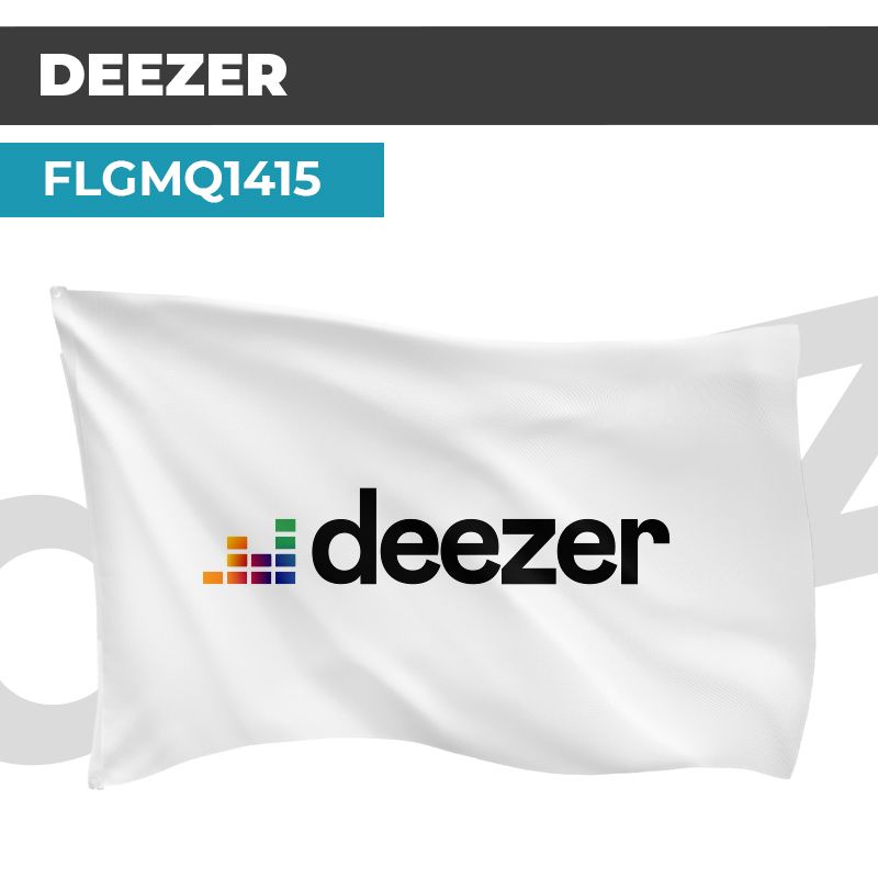 Drapeau DEEZER | Pavillon | Marque Streaming Vintage