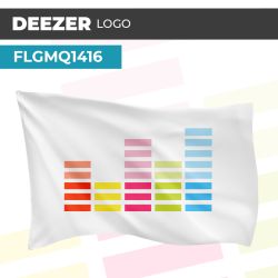 Drapeau DEEZER LOGO | Pavillon | Marque Streaming Vintage