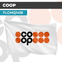 Drapeau COOP | Pavillon | Marque Supermarché Vintage