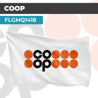 Drapeau COOP | Pavillon | Marque Supermarché Vintage
