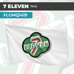 Drapeau 7 ELEVEN 1946 | Pavillon | Marque Supérette Vintage