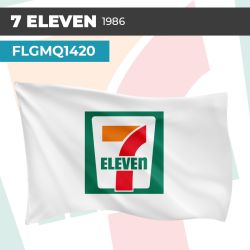 Drapeau 7 ELEVEN 1986 | Pavillon | Marque Supérette Vintage