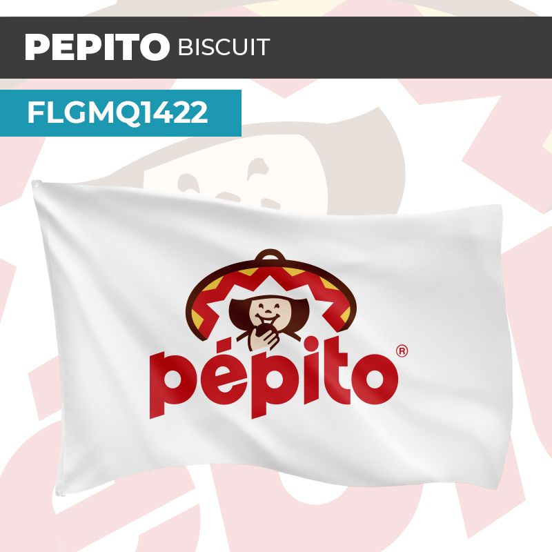 Drapeau PEPITO BISCUIT | Pavillon | Marque Alimentaire Vintage