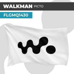 Drapeau WALKMAN PICTO | Pavillon | Marque Équipement Audio