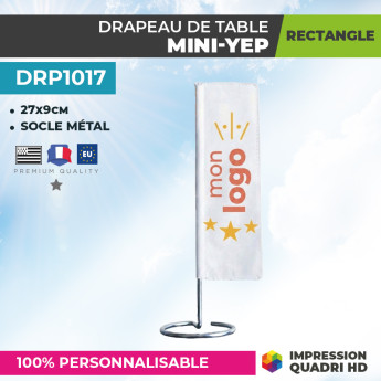 Drapeau de table personnalisé rectangle