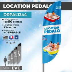 Drapeau LOCATION DE PEDALO |Meilleur Prix | DRPAL1244