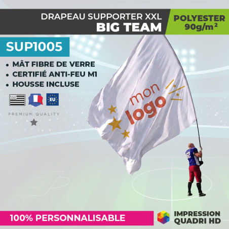 Drapeau de stade personnalisé géant