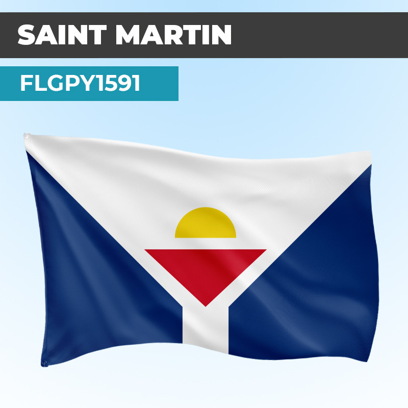 Drapeau SAINT MARTIN | Pavillon | Provinces Françaises