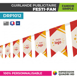 Guirlande publicitaire fanions avec mon logo