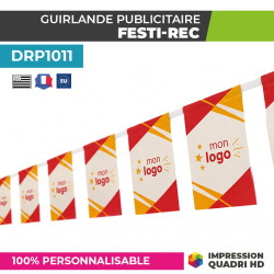 Guirlande publicitaire personnalisée rectangulaire