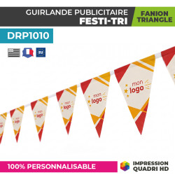 Guirlande publicitaire personnalisée triangle