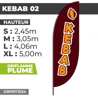 Drapeau Oriflamme Kebab - Fastfood - Restaurant