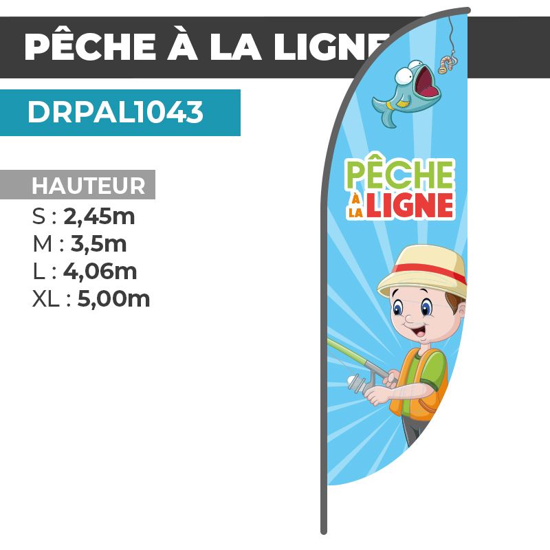 Drapeau PÊCHE À LA LIGNE