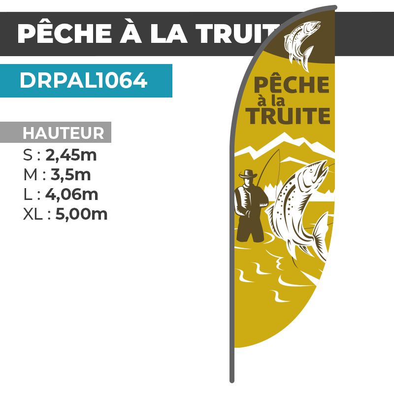 Drapeau PÊCHE À LA TRUITE