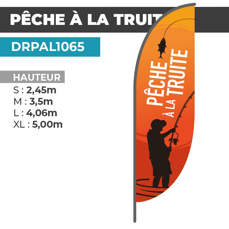 Drapeau PÊCHE À LA TRUITE
