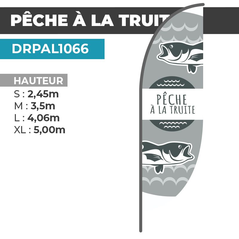 Drapeau PÊCHE À LA TRUITE