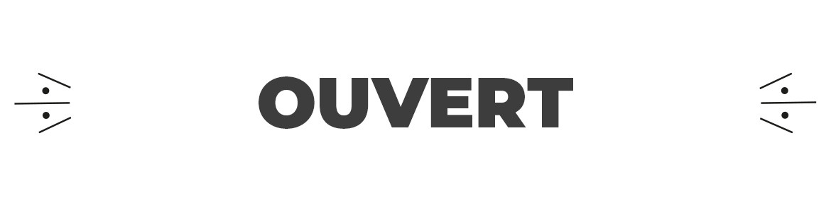 Drapeau Ouvert / Fermé – Oriflamme signalétique horaires commerces