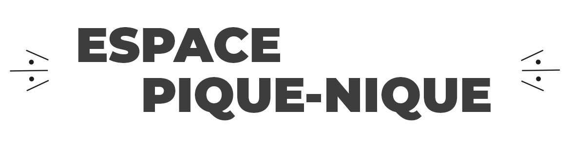 Drapeau publicitaire Espace Pique-Nique – Oriflamme pour Aire de repos