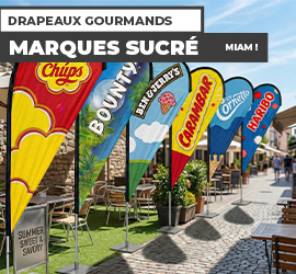 Beachflag marques alimentaires