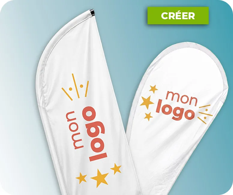 Oriflamme et beachflag personnalisable